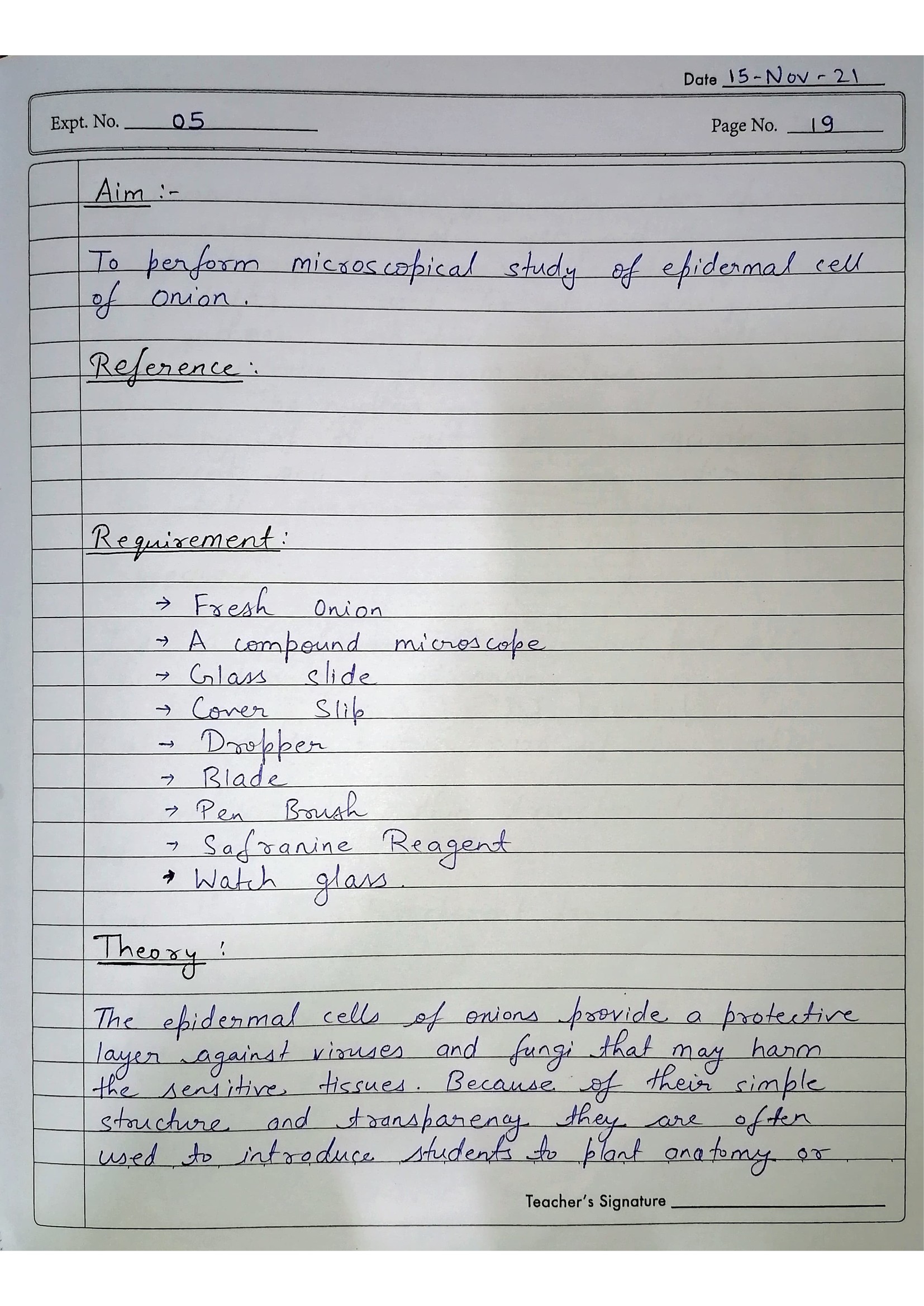 Pharmacognosy Practical
